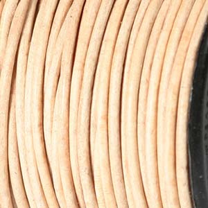 Leather Cord 1.5mm Natural Qty:1yd