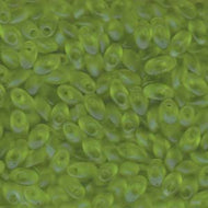 Miyuki Long Magatamas 4x7mm 0143F Chartreuse Transparent Matte 