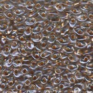 Miyuki Long Magatamas 4x7mm 1522 Crystal Sparkling Honey Beige Color Lined 