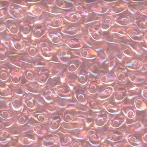 Miyuki Long Magatamas 4x7mm 2144 Crystal Pink Lined AB 