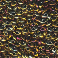 Miyuki Long Magatamas 4x7mm 0462 Gold Iris 