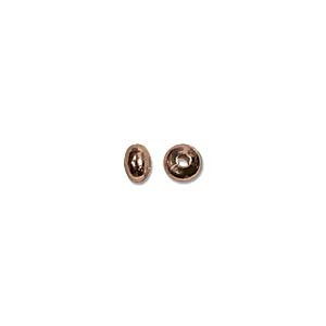 Copper Plated Beads Plain Rondelles 3x2mm Qty:144