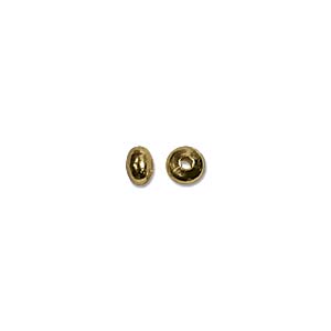 Gold Plated Beads Plain Rondelles 3x2mm Qty:144