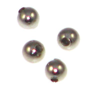 Rhodium Color Metal Beads Round 3mm Qty:100