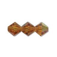 Preciosa 3mm Bicones Topaz AB Qty:144