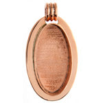 Copper Handmade Bezel Pendant Oval 38x19x7mm Qty:1 *D*