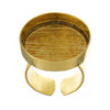 Brass Handmade Bezel Ring Circle 23x3mm