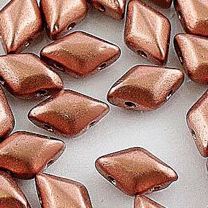 Czech GemDuos 8x5mm Bronze Copper Qty: 10 grams