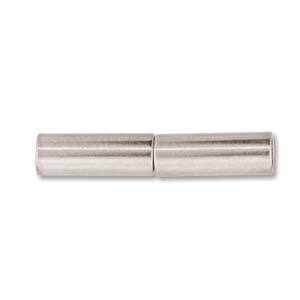 Silver Plated Magnetic Barrel Clasp 3.2mmID Qty:3