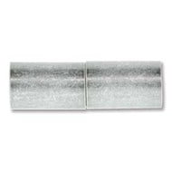 Antique Silver Plated Magnetic Barrel Clasp 6.2mmID Qty:3