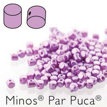 Load image into Gallery viewer, Czech Minos Beads 2.5x3mm by Puca Pastel Lilac Qty:5 grams
