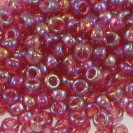 Miyuki Rocailles 15/0 0298 Ruby Transparent AB Qty:10g Tube