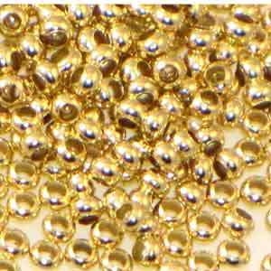 Metal Seedbeads Yellow Brass 11/0 Qty:10g
