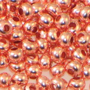 Metal Seedbeads Bright Copper 8/0 Qty:20g