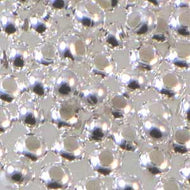 Metal Seedbeads Silver Plated 8/0 Qty:10g
