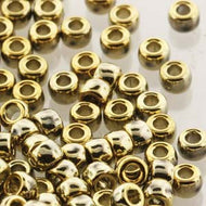 Czech Matubo Beads 7/0 Crystal Full Amber Qty:10g