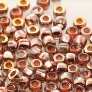 Czech Matubo Beads 7/0 Crystal Capri Gold Qty:10g