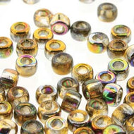 Czech Matubo Beads 7/0 Magic Orange Grey Qty:10g