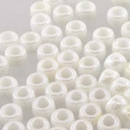 Czech Matubo Beads 7/0 Chalk White Luster Qty:10g