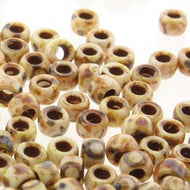 Czech Matubo Beads 7/0 Chalk Travertine Dark Qty:10g
