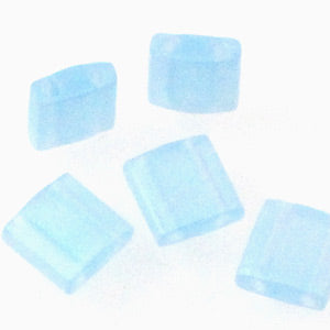 Miyuki Tila Beads 5mm 0148FR Light Blue Matte AB Qty:10g Tube