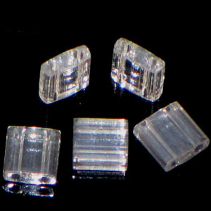 Miyuki Tila Beads 5mm 0160 Crystal Luster Qty:10g Tube