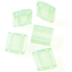 Miyuki Tila Beads 5mm 0370 Sea Foam Green Luster Qty:10g Tube