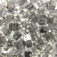 Miyuki Triangles 5/0 1105 Crystal/Silver Color Lined Qty:10g
