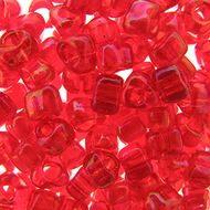 Miyuki Triangles 5/0 1158 Red Transparent AB Qty:10g