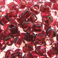 Miyuki Triangles 5/0 1833 Light Rose/Dark Rose Color Lined Qty:10g
