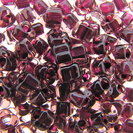 Miyuki Triangles 5/0 1834 Light Rose/Raspberry Color Lined Qty:10g