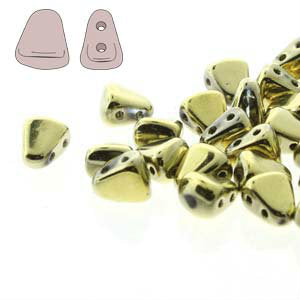 Czech Nib-Bit Beads 5x6mm Full Amber Qty:10 grams