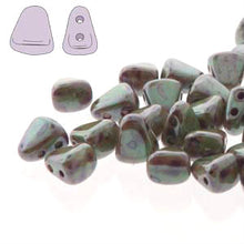 Load image into Gallery viewer, Czech Nib-Bit Beads 5x6mm Chalk Lazure Blue Qty:10 grams

