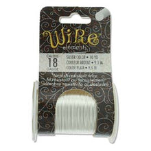 Load image into Gallery viewer, Craft Wire 18 Gauge Non Tarnish Silver Qty:10 yds
