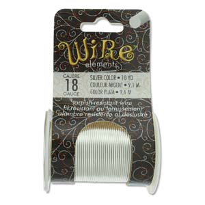 Craft Wire 18 Gauge Non Tarnish Silver Qty:10 yds
