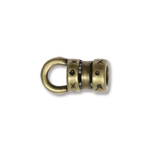 Antique Brass End Caps 6x11.5mm Qty:2