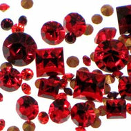 Preciosa Chaton Mix Assorted Red Qty: Approx 5g