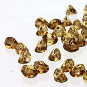 Czech Pinch Beads 5mm Crystal Picasso Qty:50 Strung