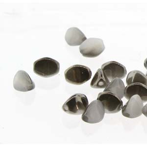 Czech Pinch Beads 5mm White Chrome Qty:50 Strung