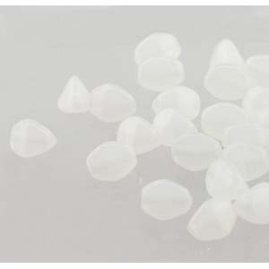 Czech Pinch Beads 5mm White Qty:50 Strung