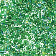 Miyuki Quarter Tila 0179 Green Transparent Luster Qty:1g