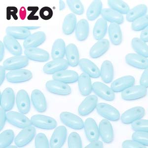 Czech Rizo Beads 2.5x6mm Turquoise Qty:10 grams