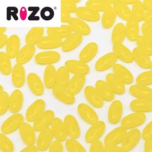 Czech Rizo Beads 2.5x6mm Lime Qty:10 grams