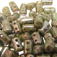 Czech Rulla Beads 3x5mm Chalk Lazure Blue Qty:10g *D*