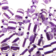 Czech Rulla Beads 3x5mm Crystal Dark Violet Lined Qty:10g *D*