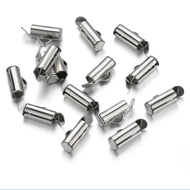 Slide End Tube 30mm Rhodium Finish Qty:2