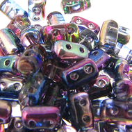 Czech Rulla Beads 3x5mm Magic Blue Pink Qty:10g