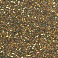 Czech Seedbeads 8/0 Gold Silver Lined Qty:23g