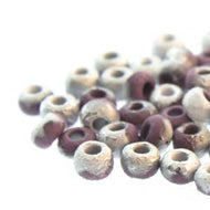 Czech Seedbeads 6/0 Violet Etched Labrador Qty:10g