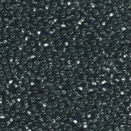 Czech Seedbeads 6/0 Black Diamond Silver Lined